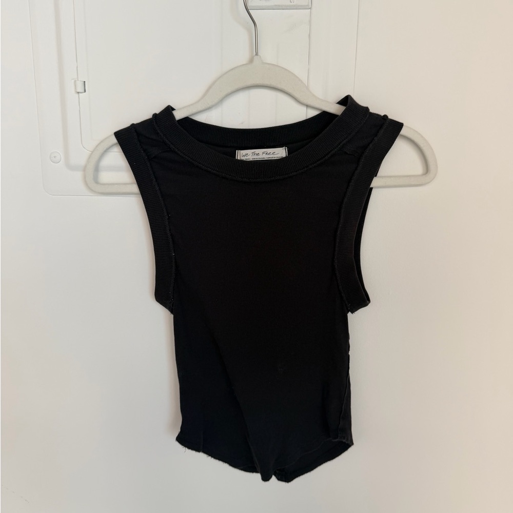 We The Free Black Sleeveless Muscle Tee